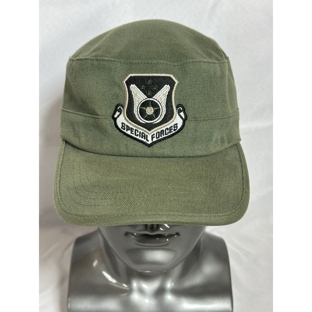 VTG~(Y2K)~ SHIFT “Special Forces” Adult Unisex Cadet Cap Military Green (L/XL)